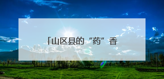 山区县的“药”香致富经丨万千气象看四川·平武③